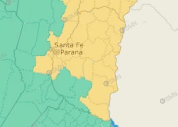 Continúa el alerta por lluvias y eventual caída de granizo este lunes