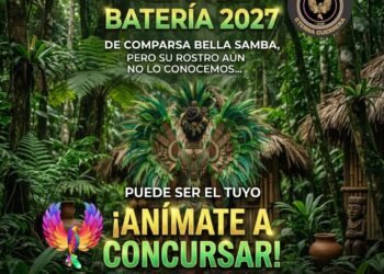 Rumbo al Carnaval 2027: Bella Samba abrió la convocatoria para elegir a su nueva Reina de Batería