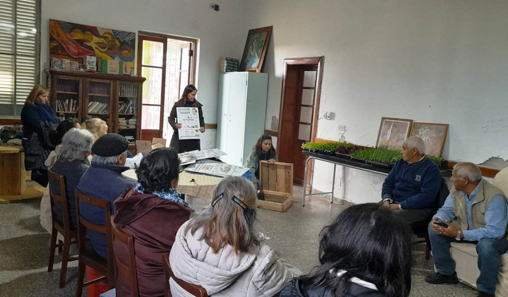 Adultos Mayores participaron de una jornada de compostaje