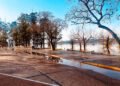 Cortes de tránsito por creciente del río uruguay