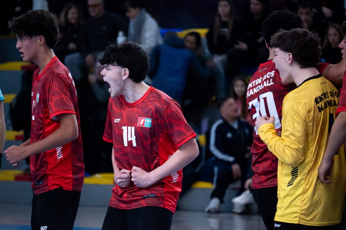 Handball: saldo de un triunfo y una ajustada caída para Entre Ríos en el Argentino de Cadetes