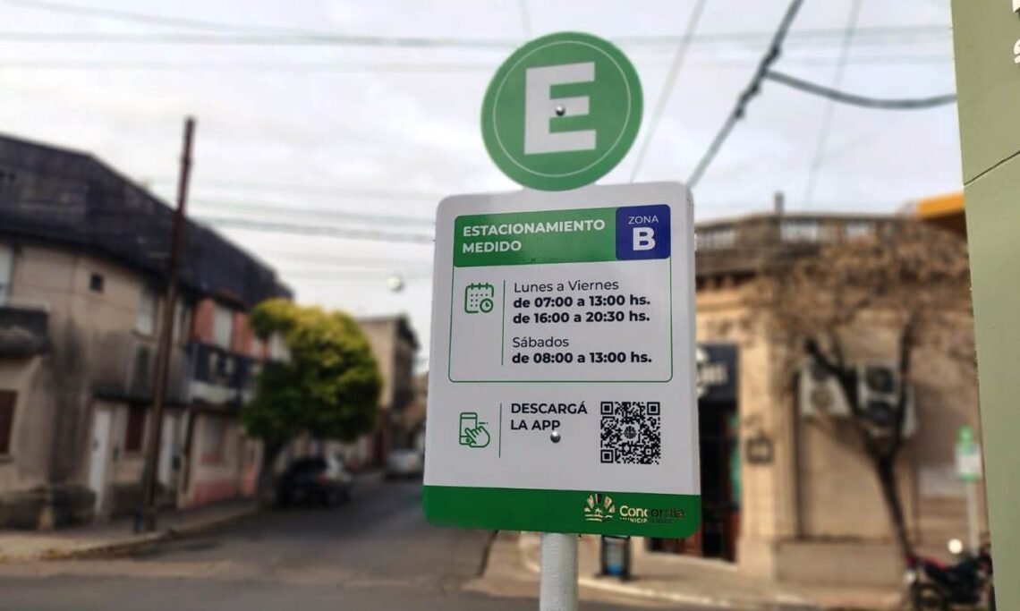 Estacionamiento medido liberado en Concordia durante el fin de semana largo