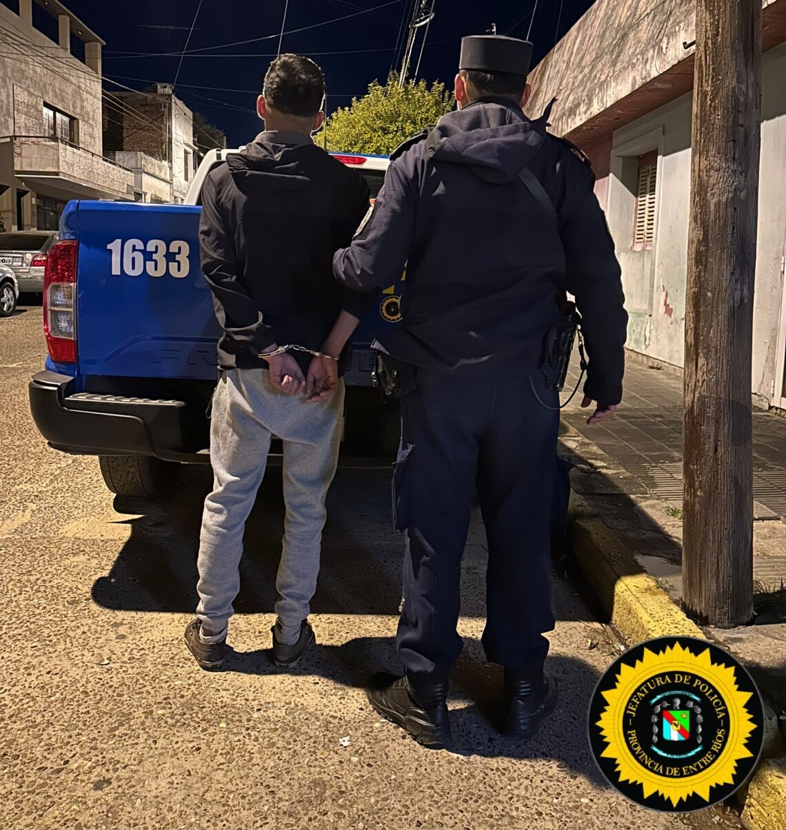 Allanamiento por amenazas terminó con un detenido y un revólver secuestrado en calle Pancho Ledesma