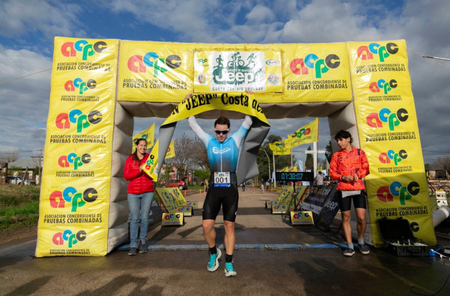 Triunfos concordienses en San Salvador: Pelichero, Brunini y Luchini brillaron en el Duatlón y los 5K