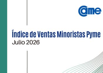 Las ventas minoristas pyme bajaron 3,8% interanual en julio