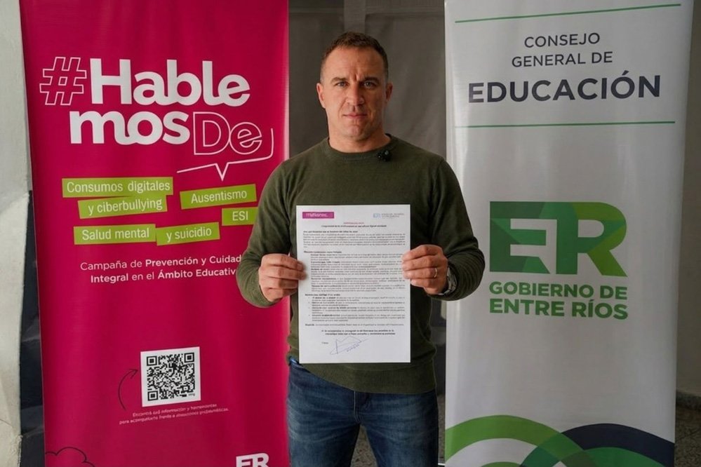El piloto entrerriano de ACTC Mariano Werner se adhirió al Compromiso por una Crianza Digital Saludable