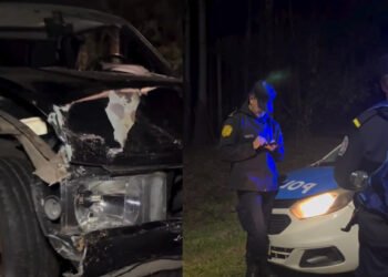 Lago de Salto Grande: violento vuelco en el camino del zorro deja dos hospitalizados