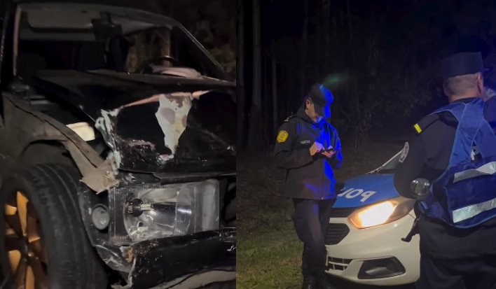 Lago de Salto Grande: violento vuelco en el camino del zorro deja dos hospitalizados