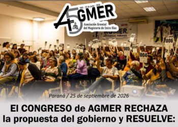 AGMER rechazó la oferta salarial del Gobierno por «insuficiente» y mantendrá el plan de lucha