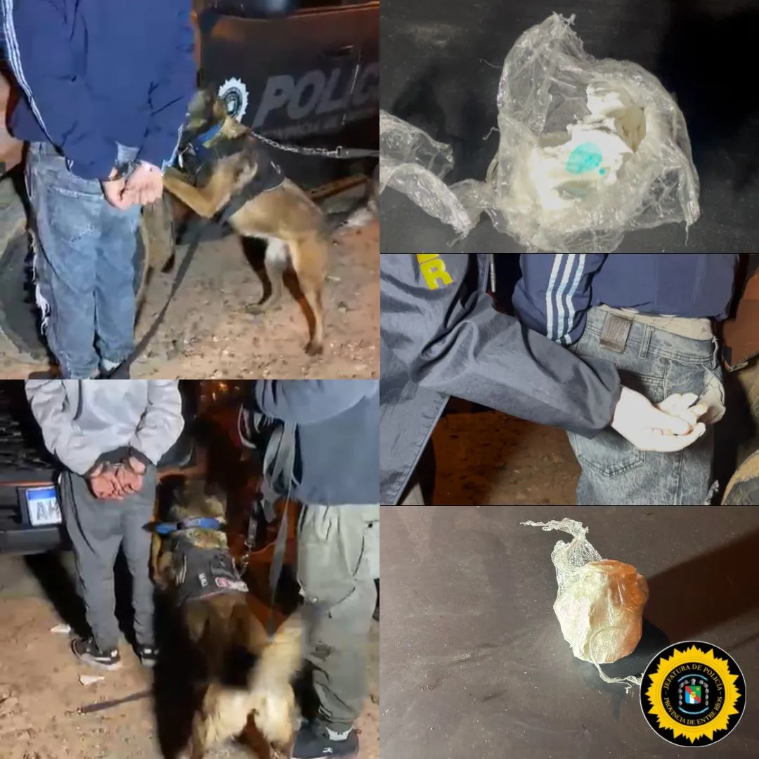 Operativo Saturación en Concordia: secuestraron 20 gramos de cocaína, una moto y detuvieron a un hombre