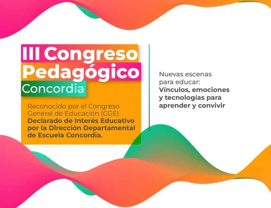 Ya están abiertas las inscripciones para el III Congreso Pedagógico Concordia