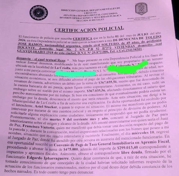 Embargos a trabajadores de La Criolla: el reclamo continúa y el caso podría llegar a una instancia nacional