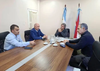 El Intendente Bravo mantuvo una importante reunión con Autoridades del Banco Entre Ríos