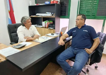 El Intendente Bravo recibió al Delegado de UTHGRA Juan Pablo Versalli