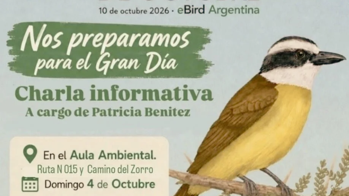 Concordia: habrá una charla informativa para participar del gran día mundial de avistaje de aves