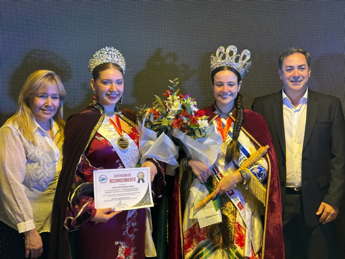 Codesal acompañó una nueva edición de la fiesta provincial del inmigrante y reconoció la trayectoria de Yamile Latour