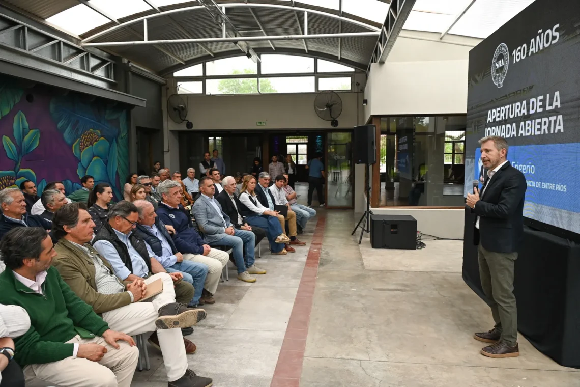 Frigerio destacó el rol del campo y las políticas para fortalecer la producción y la competitividad