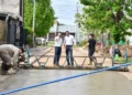 Como resultado del trabajo conjunto entre la municipalidad y vecinos se está pavimentando calle Victorino Simón Oeste