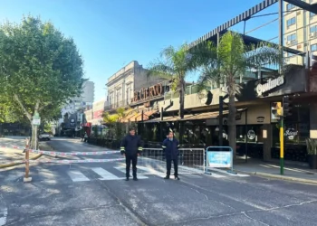 Corte de tránsito en la zona céntrica