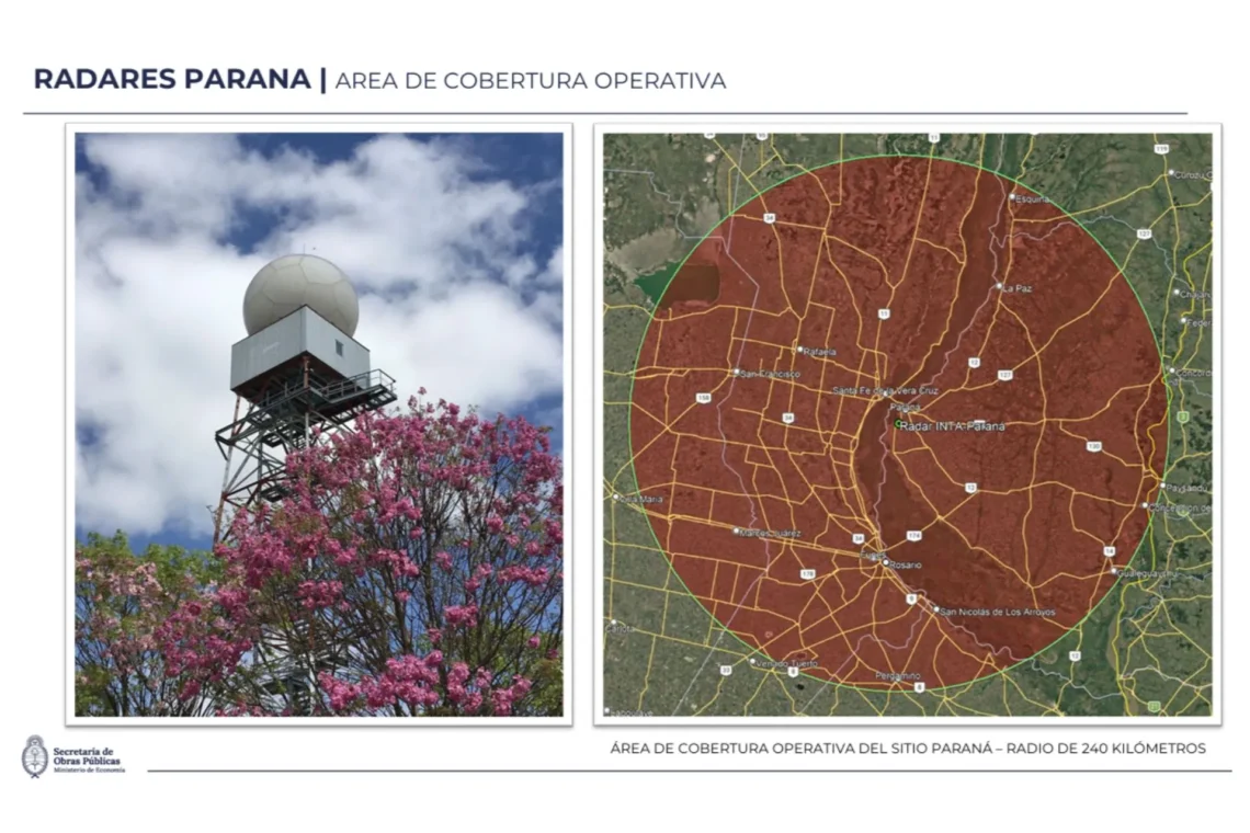 Entre Ríos instalará un nuevo radar meteorológico en Paraná para fortalecer la prevención ante tormentas